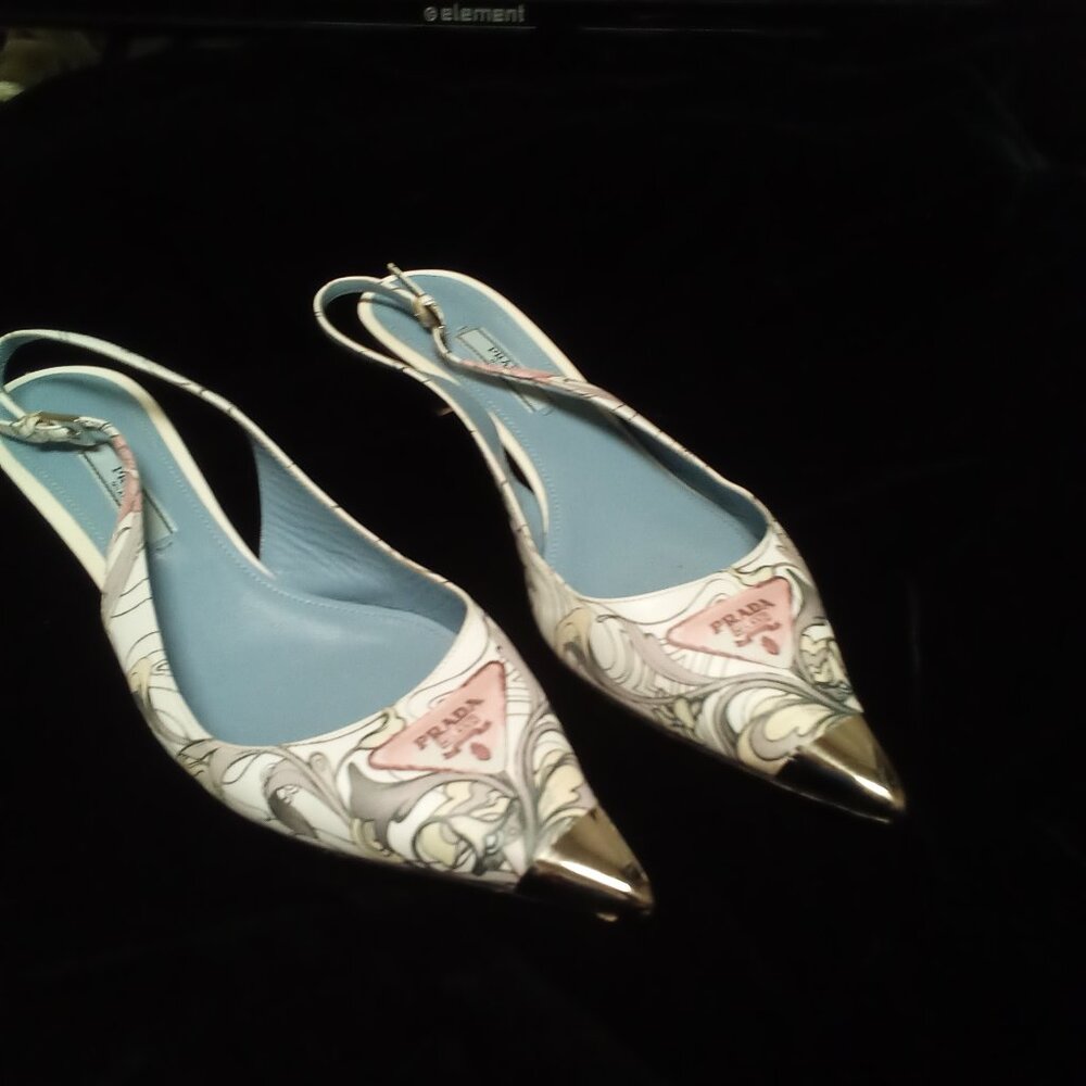 Prada dress shoes, unique design, size 39